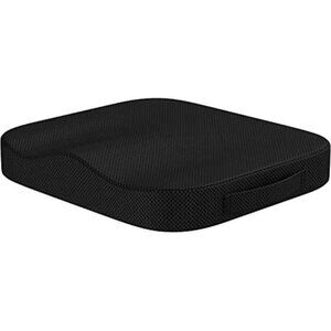 Memory Foam Seat Cushion Coccyx Office Chair Pad Non Slip Black